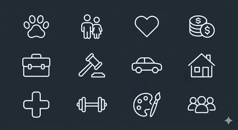 12 realm domain icons